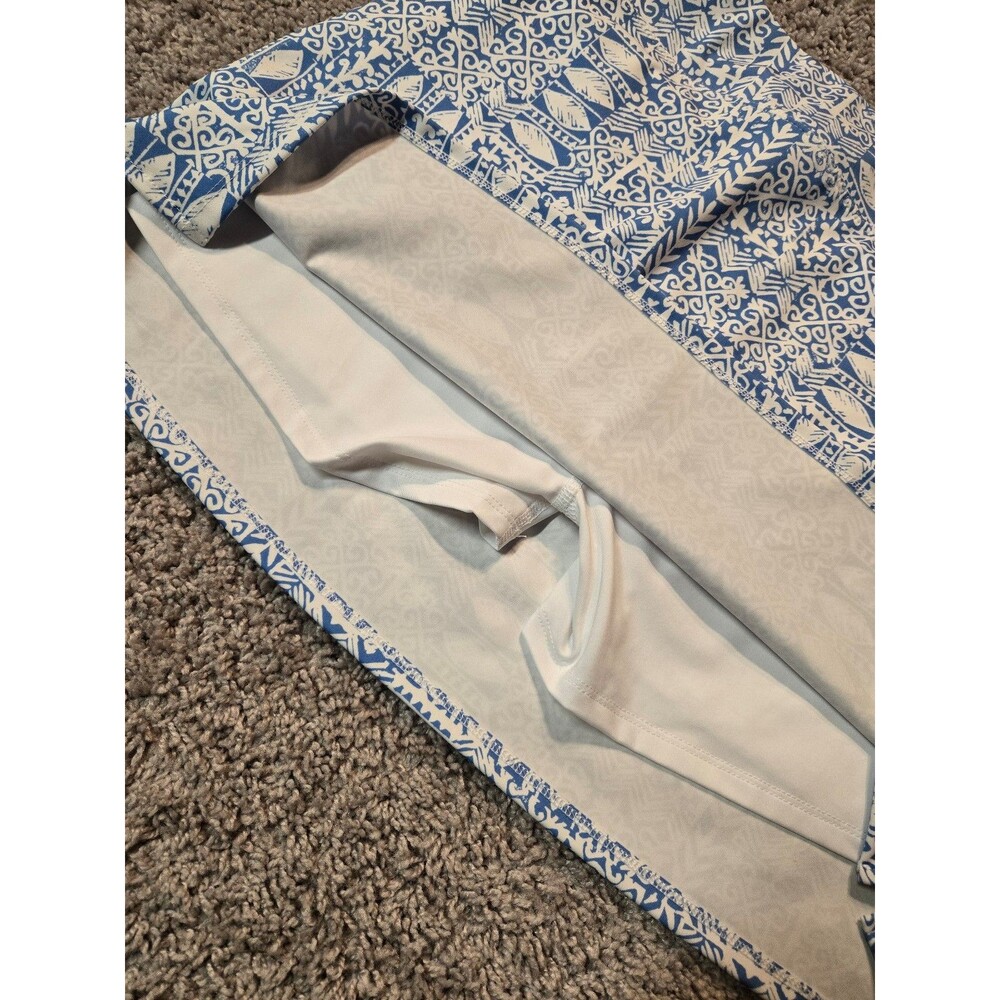 Sigrid Olsen Skort Skirt Blue White UPF-50 Pockets Golf Tennis size Large - Picture 5 of 7